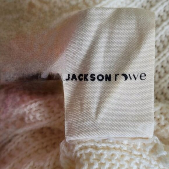 Jackson Rowe Cream Knit V-Neck Tank Vest Sz L - Picture 5 of 8